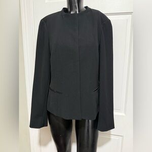 Women’s Calvin Klein Black Button Up Blazer Jacket Size 6